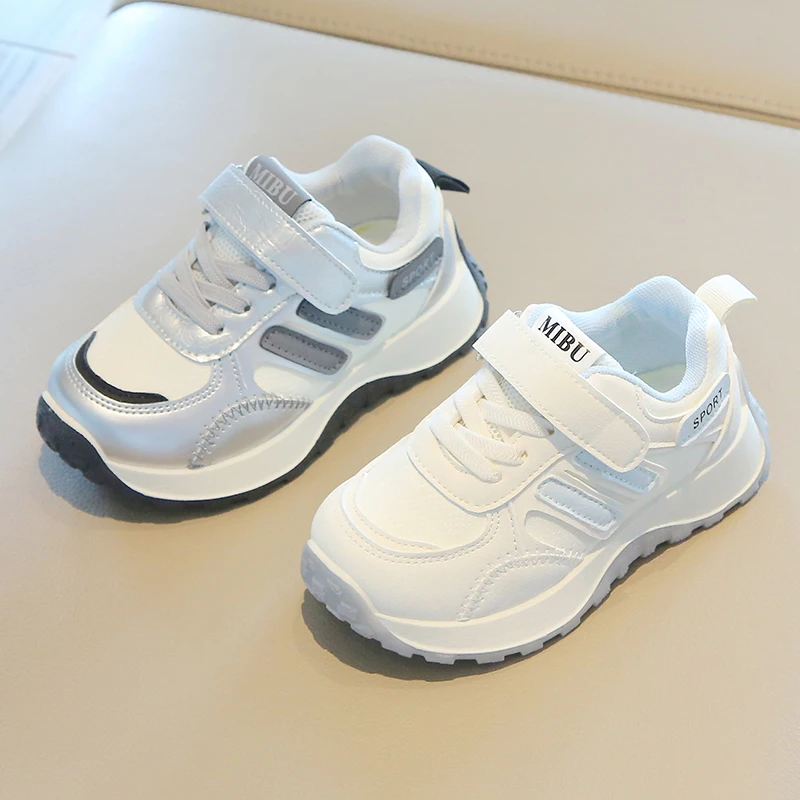 Kids Breathable Sneakers New Boys Girls School Sports Shoes Non-slip Breathable Unisex Running Outdoor Children Basketball Shoes