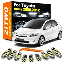 ZITWO 11Pcs Canbus LED Bulb Interior Dome Map Light Kit For Toyota Auris 2006 2007 2008 2009 2010 2011 2012 License Plate Lamp