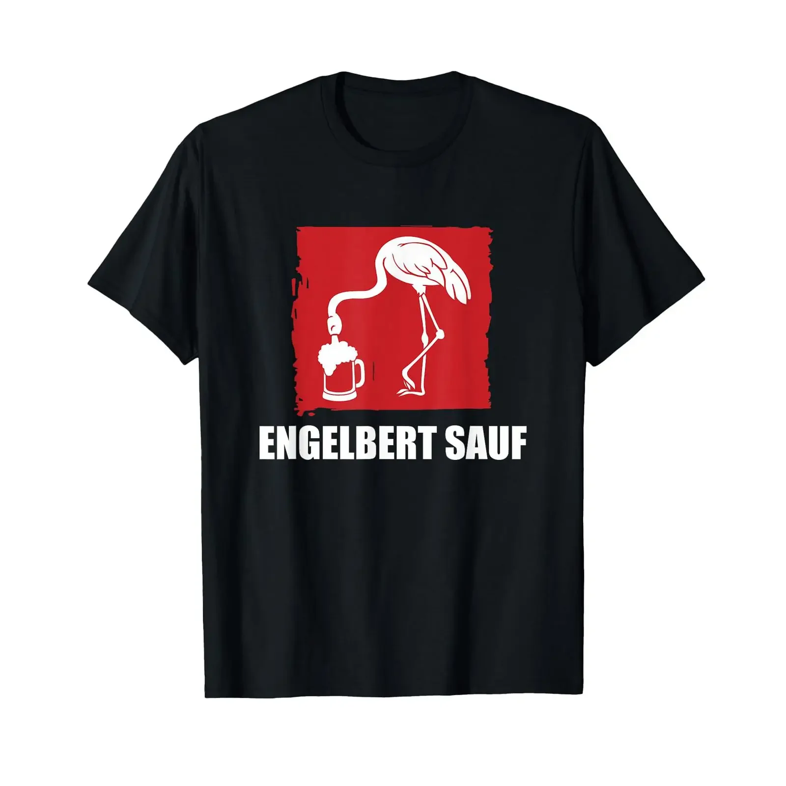 Engelbert Sauf Work Wear Bird Humour Construction Site T Shirt black vintage Washed Casual Comfortable Soft Unisex graphic