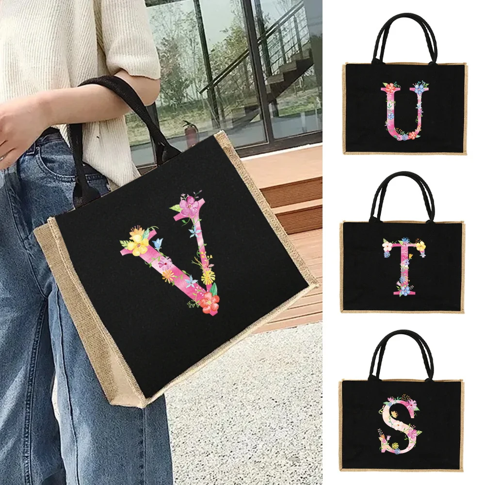 جديد الوردي رسالة سلسلة المحمولة المرأة حمل الحقائب سعة كبيرة حقيبة يد للتسوق متعددة الوظائف السفر تخزين حقيبة كتف #1