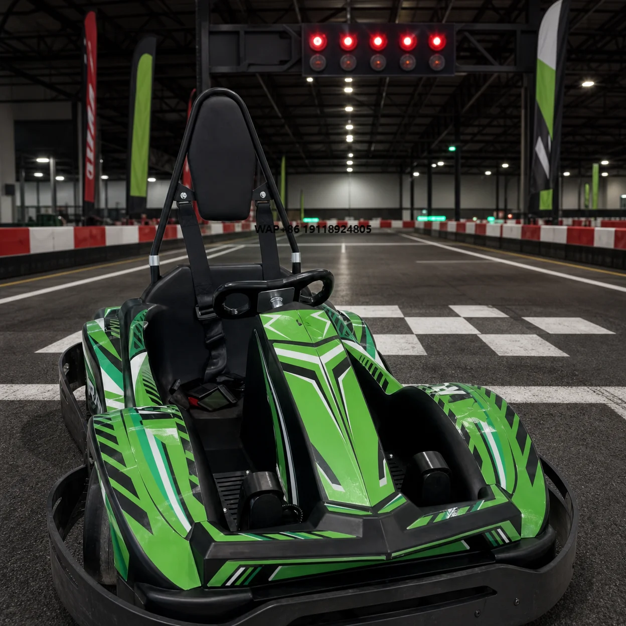 Stable Driving Electric Go Kart Outdoor Amusement Racing Kart Child Custom Size for Outdoor Playground Club Leisure Racing Use