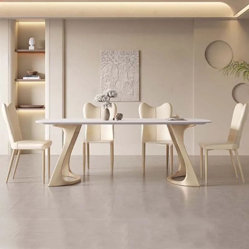 

Replica Modern Dining Table Luxury Designer White Kitchen Dining Table Set Living Room Center Muebles Entrance Hall Furniture