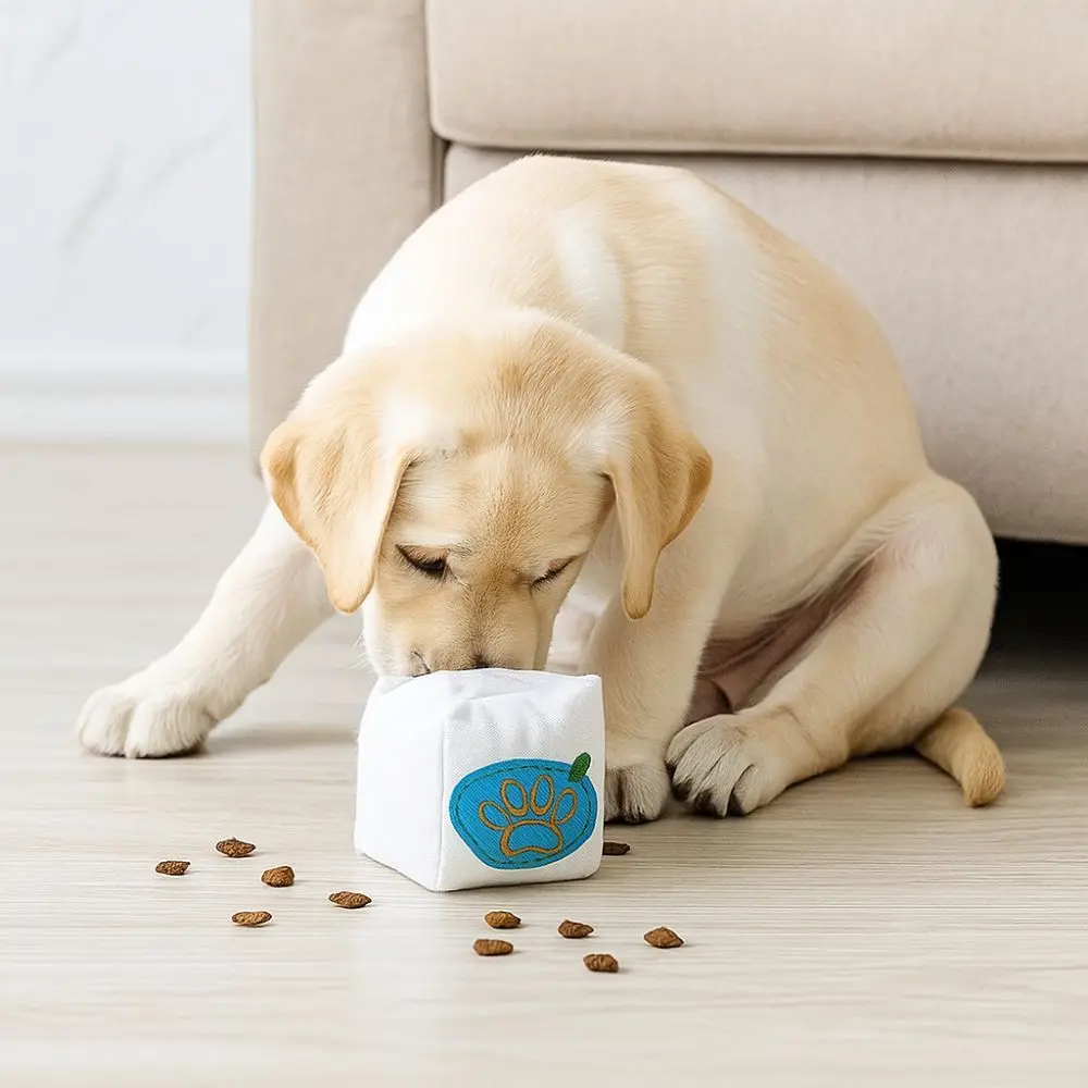 

Funny Bite Resistant Pet Leakage Sniffing Thickening Square/Rectangle Dog Training Sound Dog Hide Food Puzzle for Dogs Cats