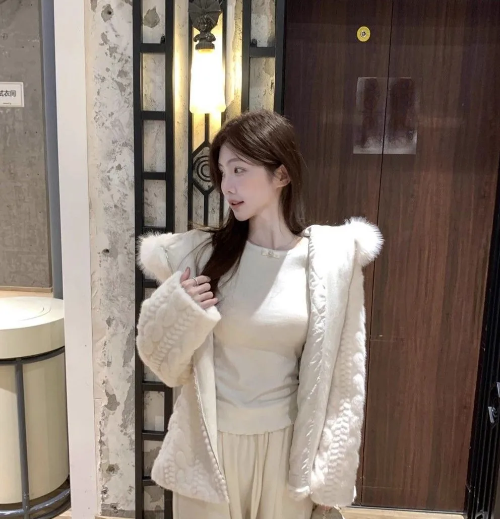 

Длинное пальто из искусственного меха с капюшоном, женская уличная одежда, удобное болеро в стиле стимпанк, массивное современное тонкое пальто ручной работы