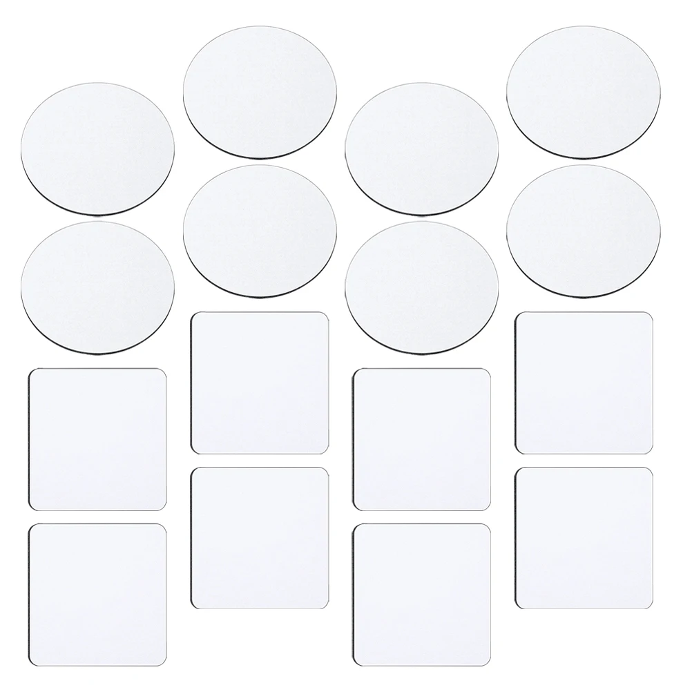 

24pcs Sublimation Coasters Dye Set DIY Heat Transfer Printing Neoprene Rubber Square Round Table Mats Insulating