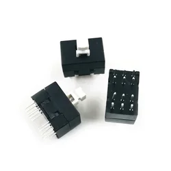 JOYING LIANG 8.5*13.1MM Self-locking Switch 8.5x13MM 4 Row 12 Feet with Lock Square Button Switches 3pcs Retail