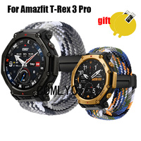 For Amazfit T-rex 3 Pro Smart Watch Strap Nylon Magnetic buckle Soft Sports Women Men Band Screen Protector film