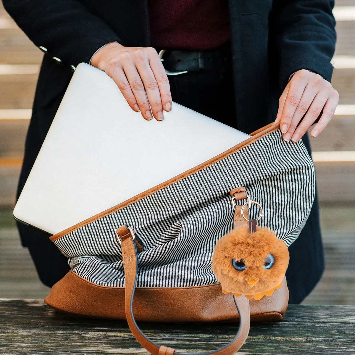 

Брелок с шариком волос в виде совы, изысканный привлекательный брелок для ключей, уникальный дизайн, стильная сумка, украшение для рюкзака, держатель для ключей цвета хаки