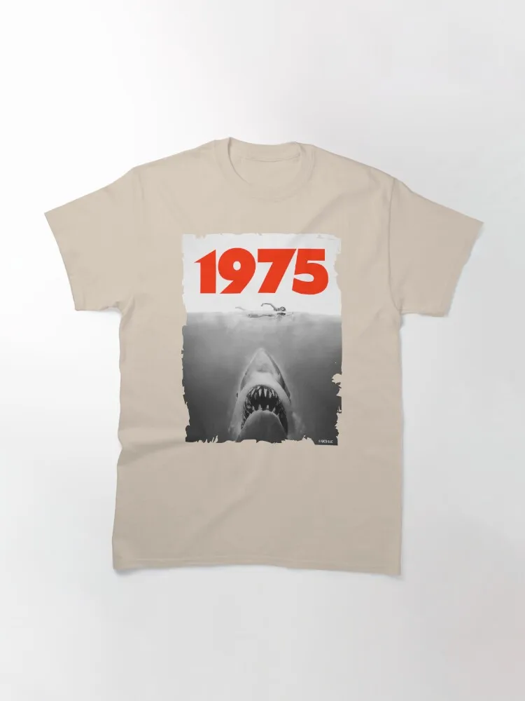 Jaws 1975 Fan Art Classic T-Shirt Custom Aldult Teen Unisex Digital Printing Tee Shirts Funny Art Streetwear Cartoon Tee Xs-5Xl