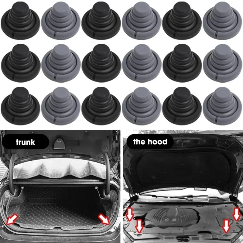 4pcs Car Door Shock Absorber Silicone Pads Universal Anti Shock Pad Car Door Protector Stickers Anti Collision Gasket Buffer view 2