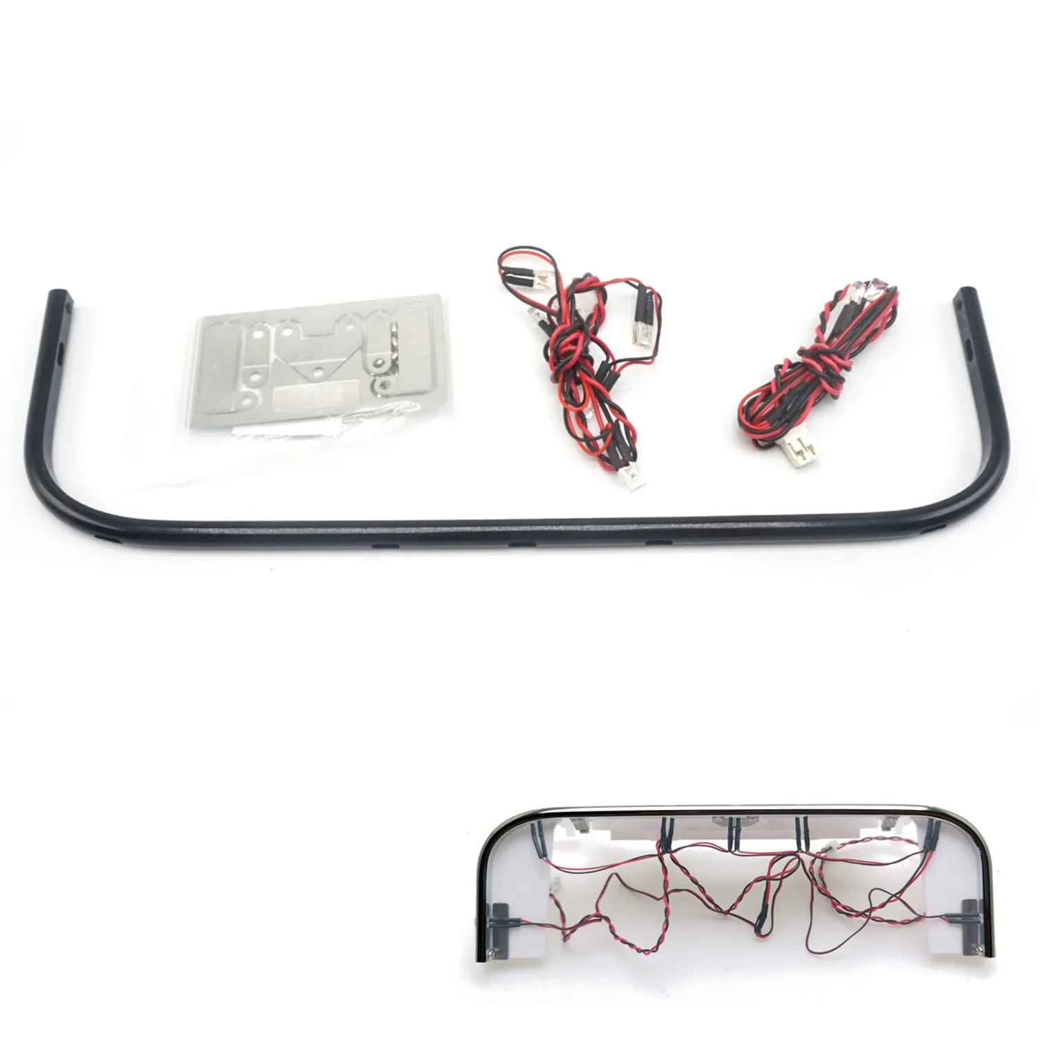 RC Car Cabin LED Bottom Front Lights for 1/14 56368 56371 770S 56360 56362 Remote Control DIY Trucks Black Spare Parts