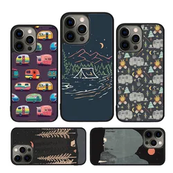 Camping Berg Telefoon Hoesje Voor Iphone 15 Se2020 14 6 7 8 Plus Xs Xr 11 12 Mini 13 Pro Max Coque Shell Fundas