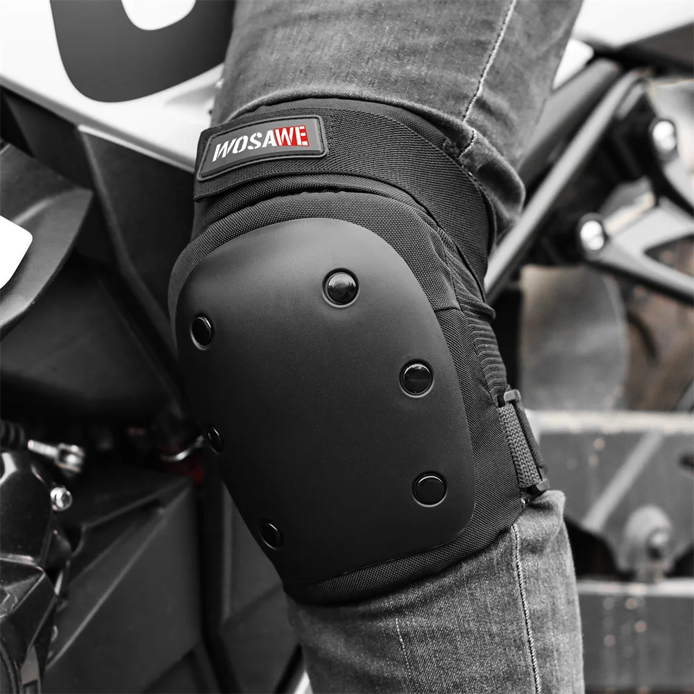 WOSAWE Motorcyclist Knee Pads Bicycle Skateboarding Knee Elbow Support Protector Motorcycle Tactical Gear Security Protection