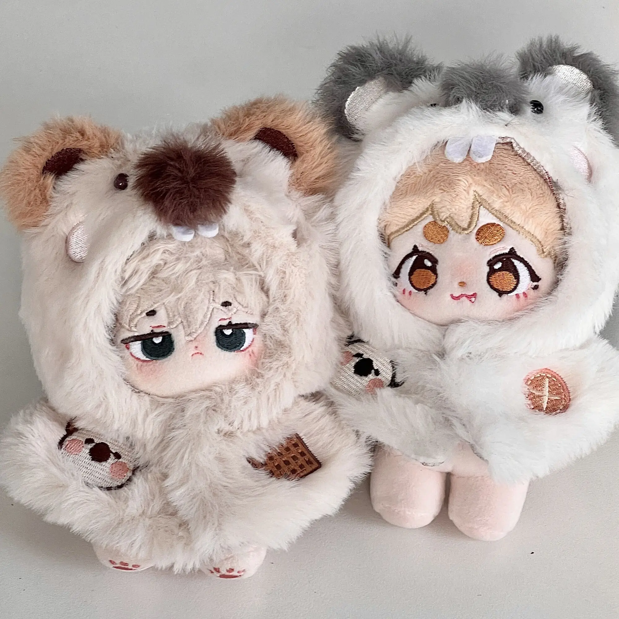 Jumeet Persimmon Pepper Bear 10cm doll Clothes Clothing Abubu Can Wear Plush One Piece Baby Clothes Cotton Doll Clothes