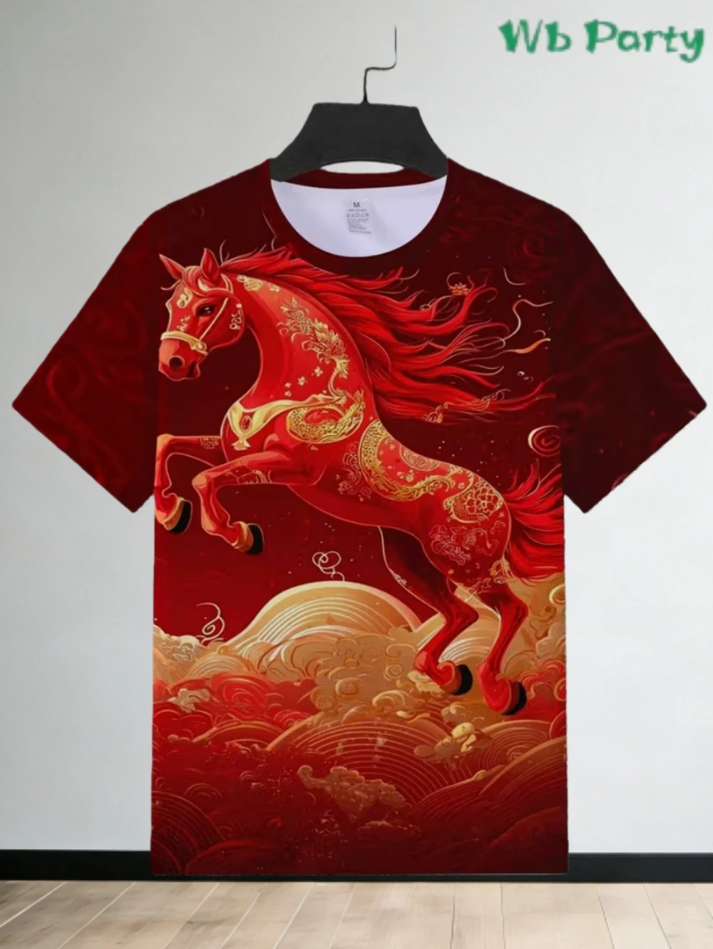 

2026 Новая мужская футболка с 3D принтом в виде лошади, крутая повседневная футболка, летняя модная комфортная уличная одежда, футболка в культурном подарок на удачу для мужчин