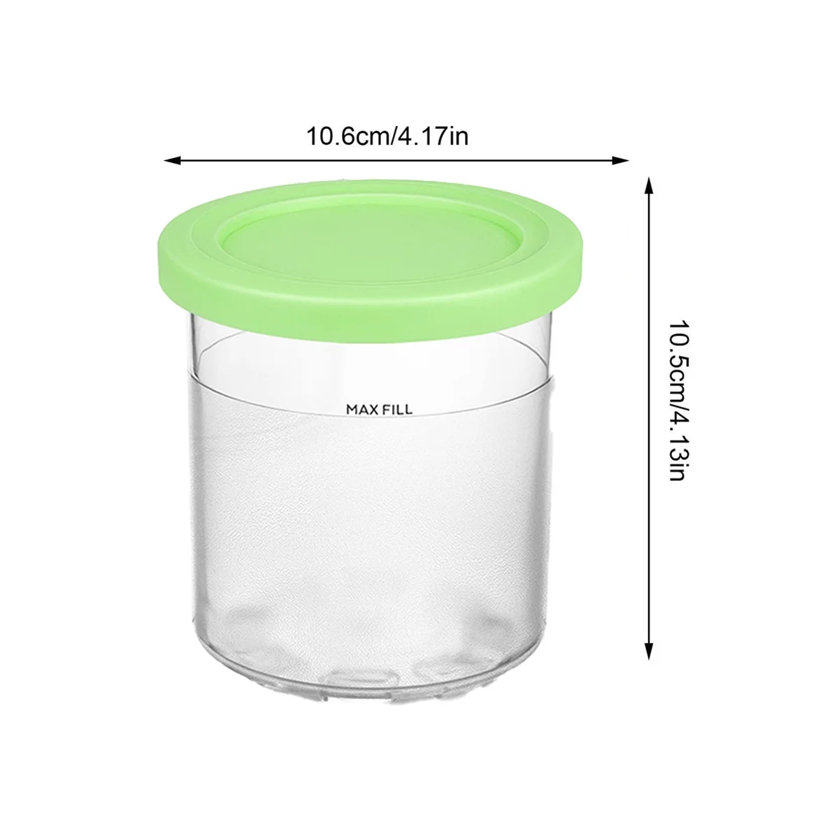 Ice Cream Pints Cup for Ninja for NC299AMZ NC300 Series Reusable Can Store Ice Cream Gelato Containers with Sealing Lid