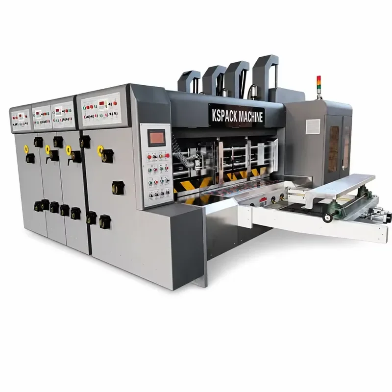 Automatic Corrugated Rotary Printing Slotting Die-cutting Machine PLC Bearing Motor Pump-High-Speed 3600-7200pcs/h 100