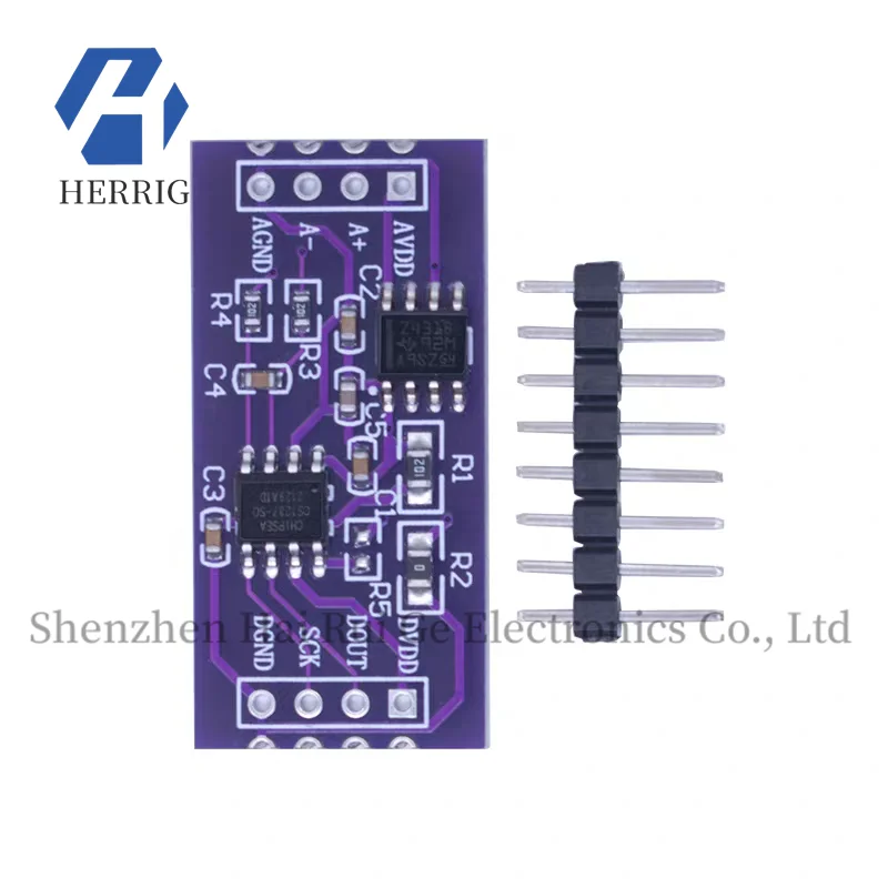 CS1237 24 bit ADC module onboard TL431 external reference chip single channel weighing sensor 24 bit