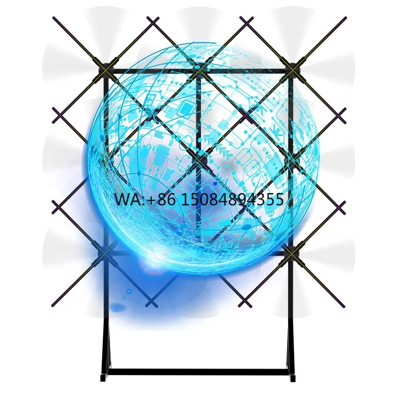 9*85CM 3D Hologram Fan Projector Advertising Equipment Display Stand Screen 3D Holographic Projection LED Fan Digital Man