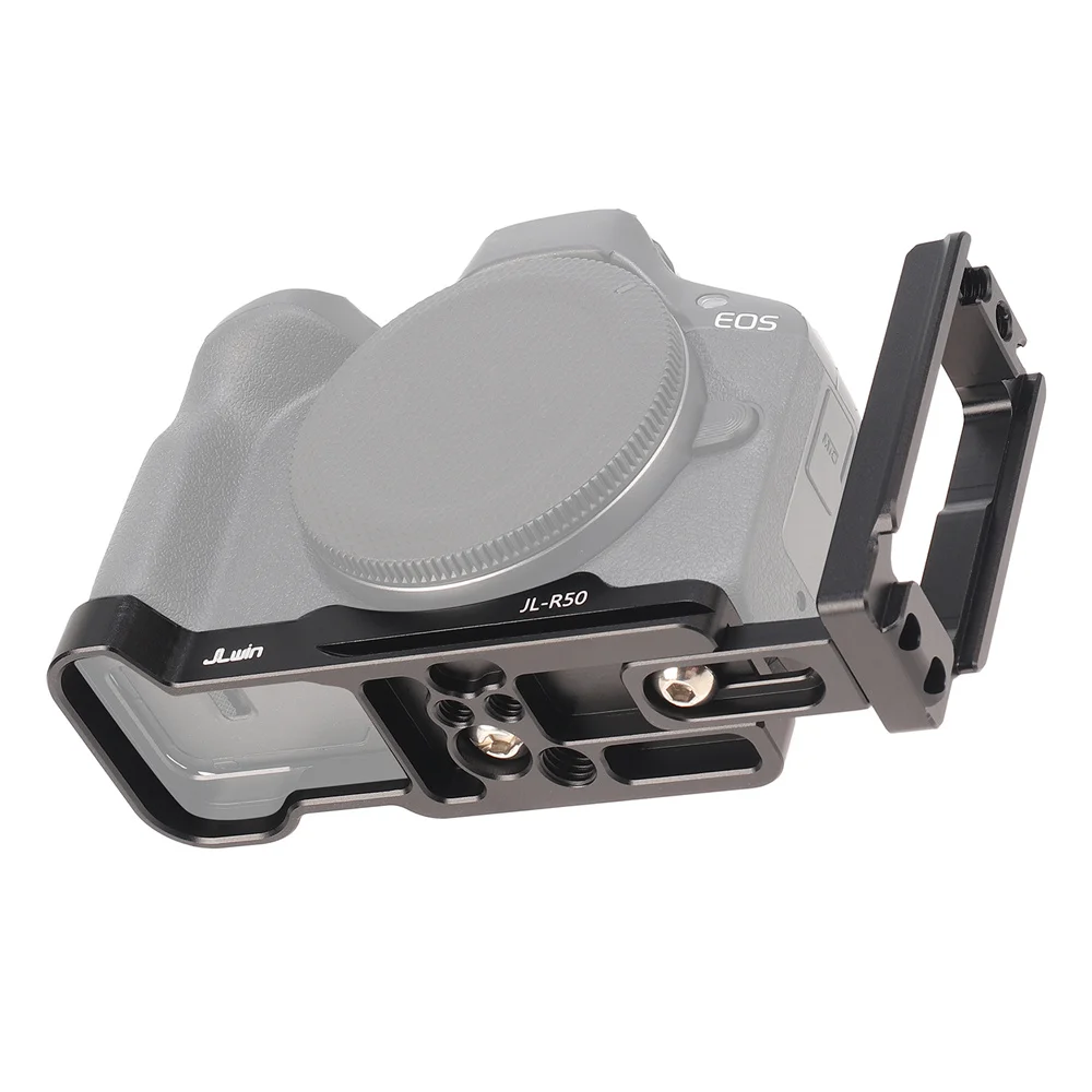 Metal Camera L Plate Quick Release Plate Vertical L Bracket for Canon Eos R50 Tripod Mounting Plate