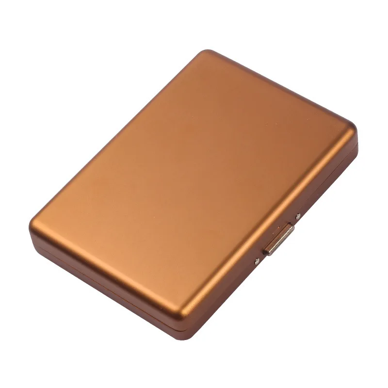 6/7mm Stainless Steel 9 Sticks Cigarette Box Slim Portable Metal Case for Medium Thick Cigarettes Accessories - view 5