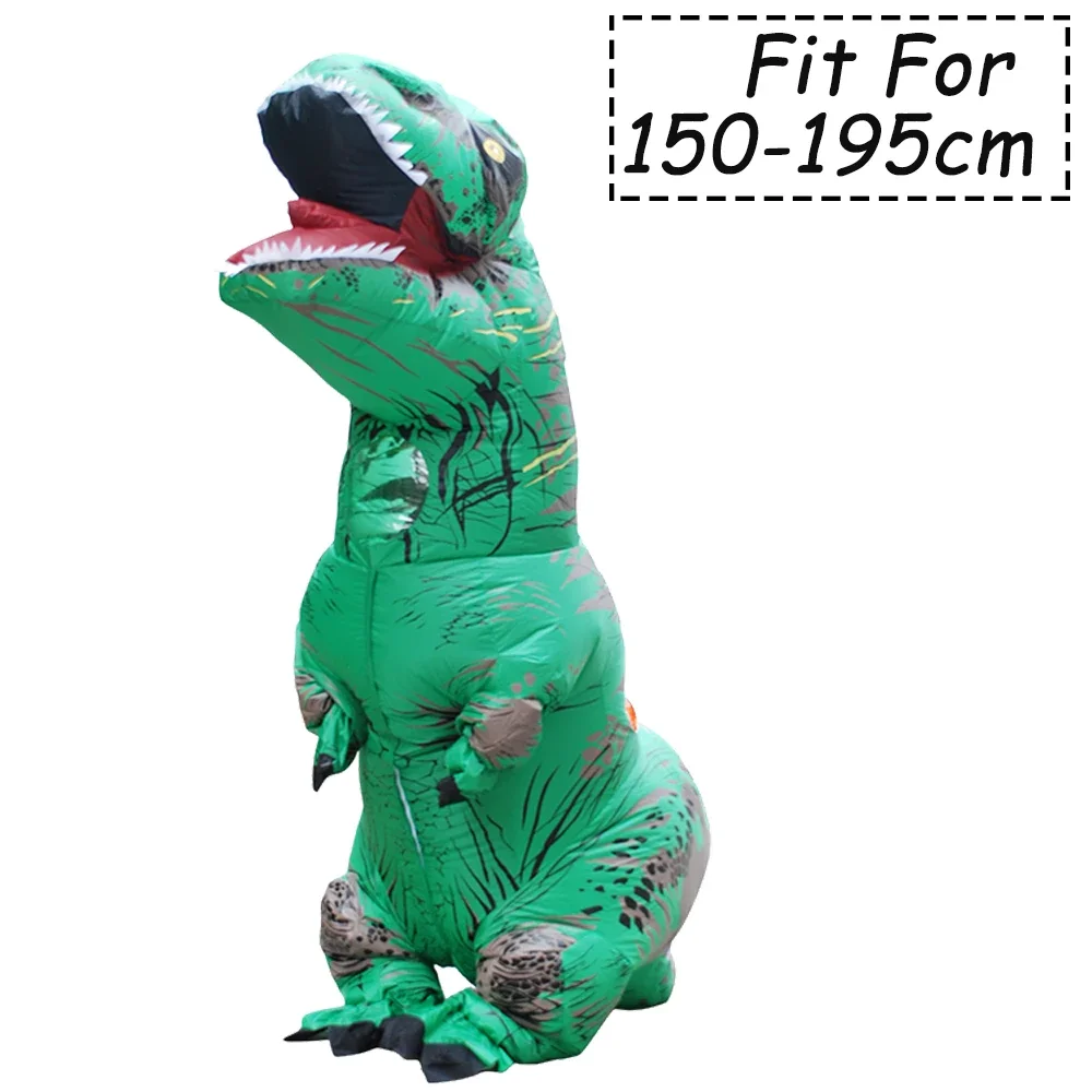 Costume Gonflable de Dinosaure T-Rex d'Halloween, Tenue Amusante et Cool pour Adulte et Enfant, Cosplay Animal pour Homme et Femme