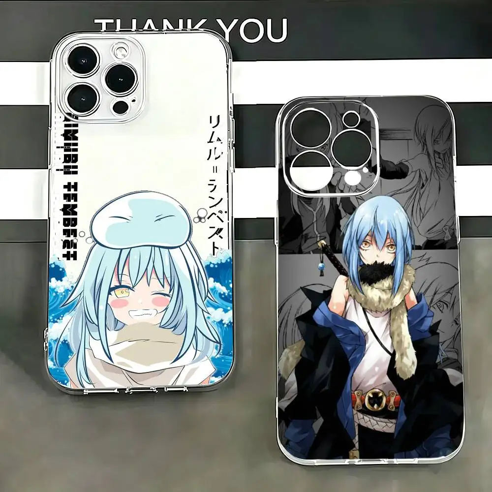 

T-Tensura R-Rimuru Tempest Phone Case For iPhone 17 16 15 14 13 12 11 Mini Pro Max Plus Transparent Cover