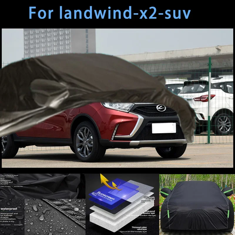 

For landwind-x2-suv Outdoor Protection Full Car Covers Snow Cover Sunshade Waterproof Dustproof Exterior Car accessories