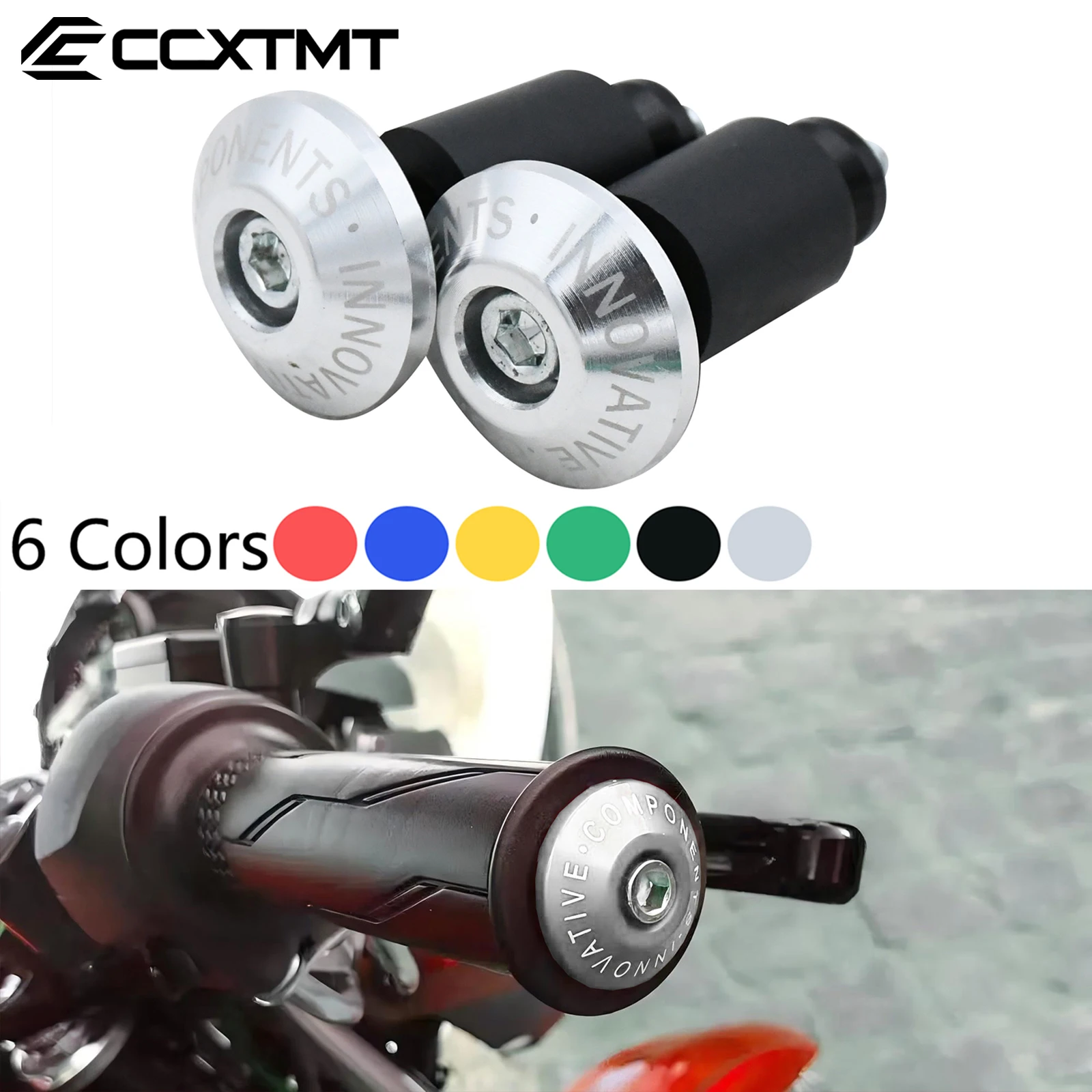 Tapa de extremo de barra de mango de motocicleta, tapa de empuñaduras de manillar, tapón de protección para SUZUKI GSX-S750 ABS GSX-S 950 SV650 para BETA RR RS 250 350