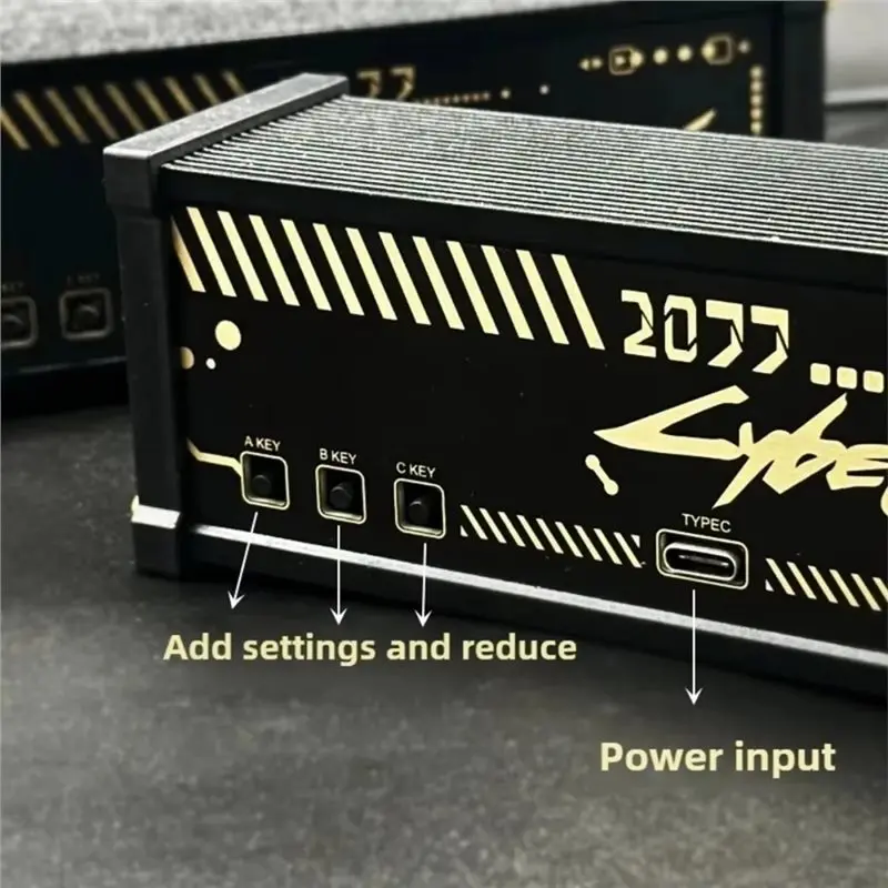 A68P-DIY Cyberpunk Desktop Ornament WFD Electronic Clock Retro Electronic Fluorescent Tube LED Dot Matrix Clock Gift