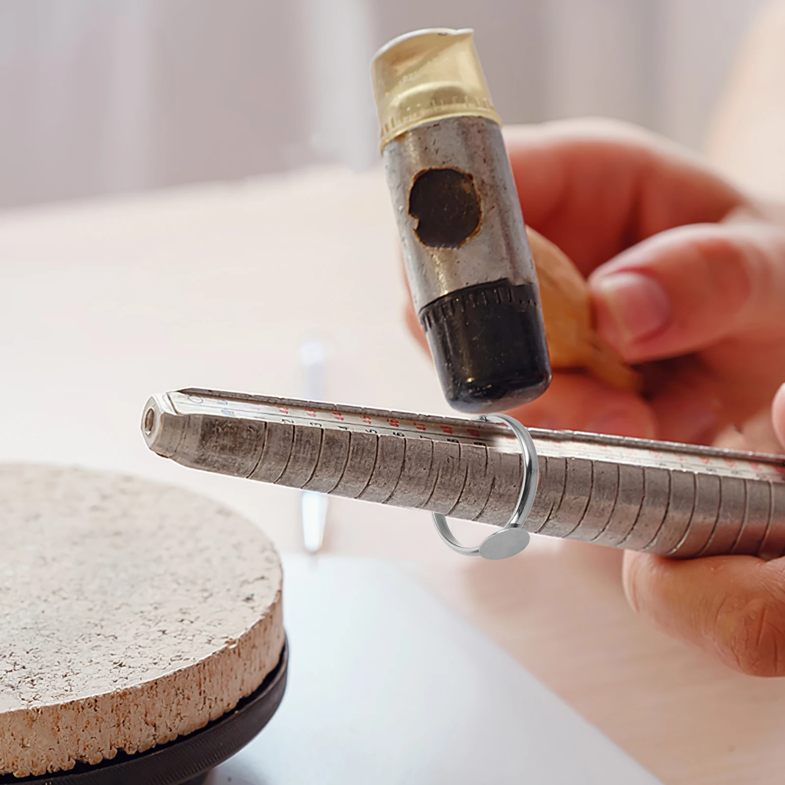 

10 шт. детские регулируемые кольца из нержавеющей стали, плоский круглый пустой поднос с рамкой, принадлежности для самостоятельного изготовления ювелирных изделий, аксессуары для рукоделия