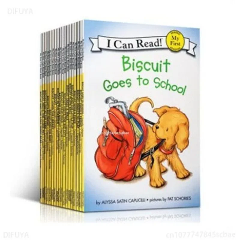 

New 24 Ben I Can Read Biscuit Dog Children's Enlightenment Education Parent -child Humorous English Comic Book Gift Audio