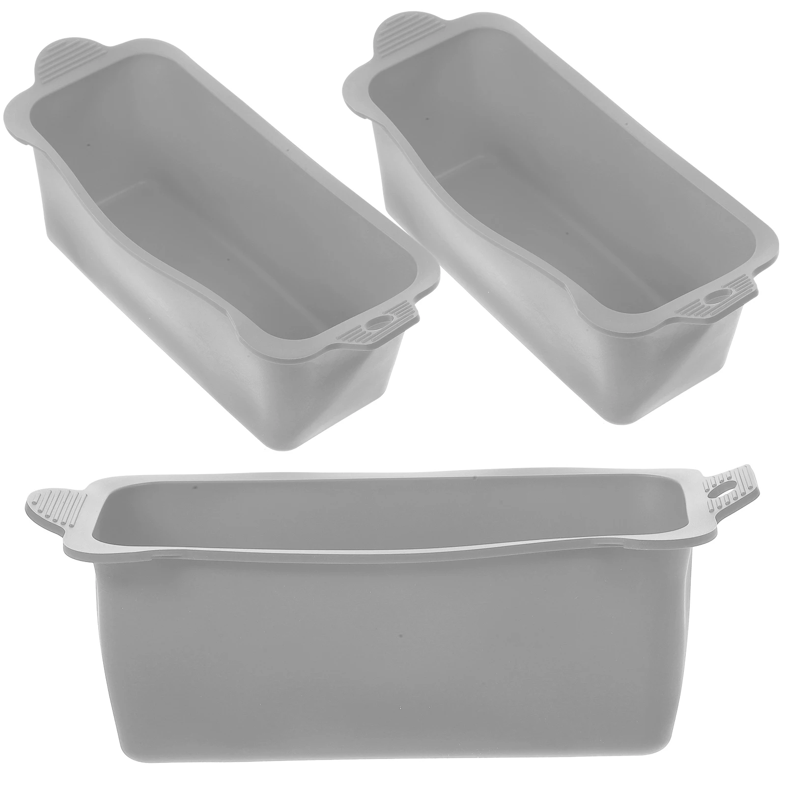 

3pcs Orange Grease Catcher Liners for BBQ Grill Accessories Reusable Silicone Drip Pan Camping Outdoor Collector