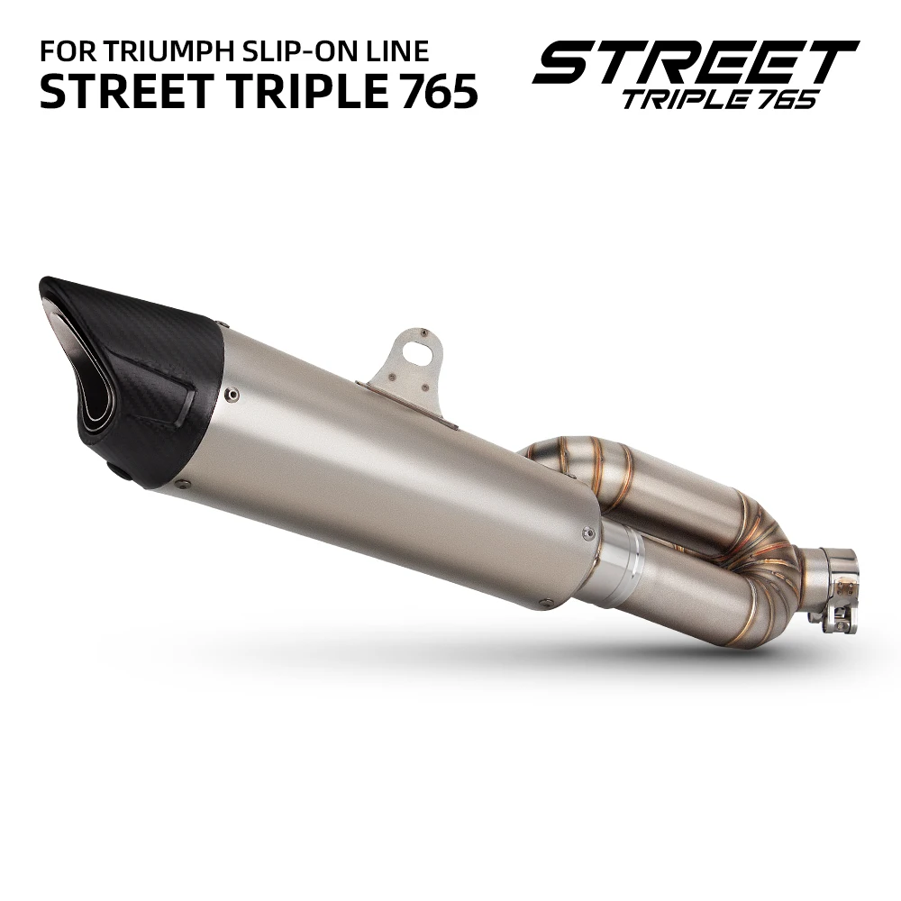 

Надевается для ZER Racing выхлопная труба STREET TRIPLE 765 2017-2023, выхлопная система мотоцикла, труба, глушитель