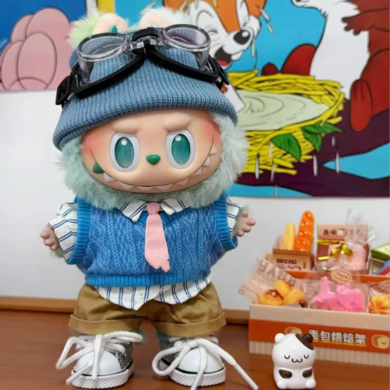 

Только одежда для лабу, одежда без куклы Labubu, детская одежда третьего поколения, виниловая одежда 17 см, подарочный комплект Labubu, одежда Macaron