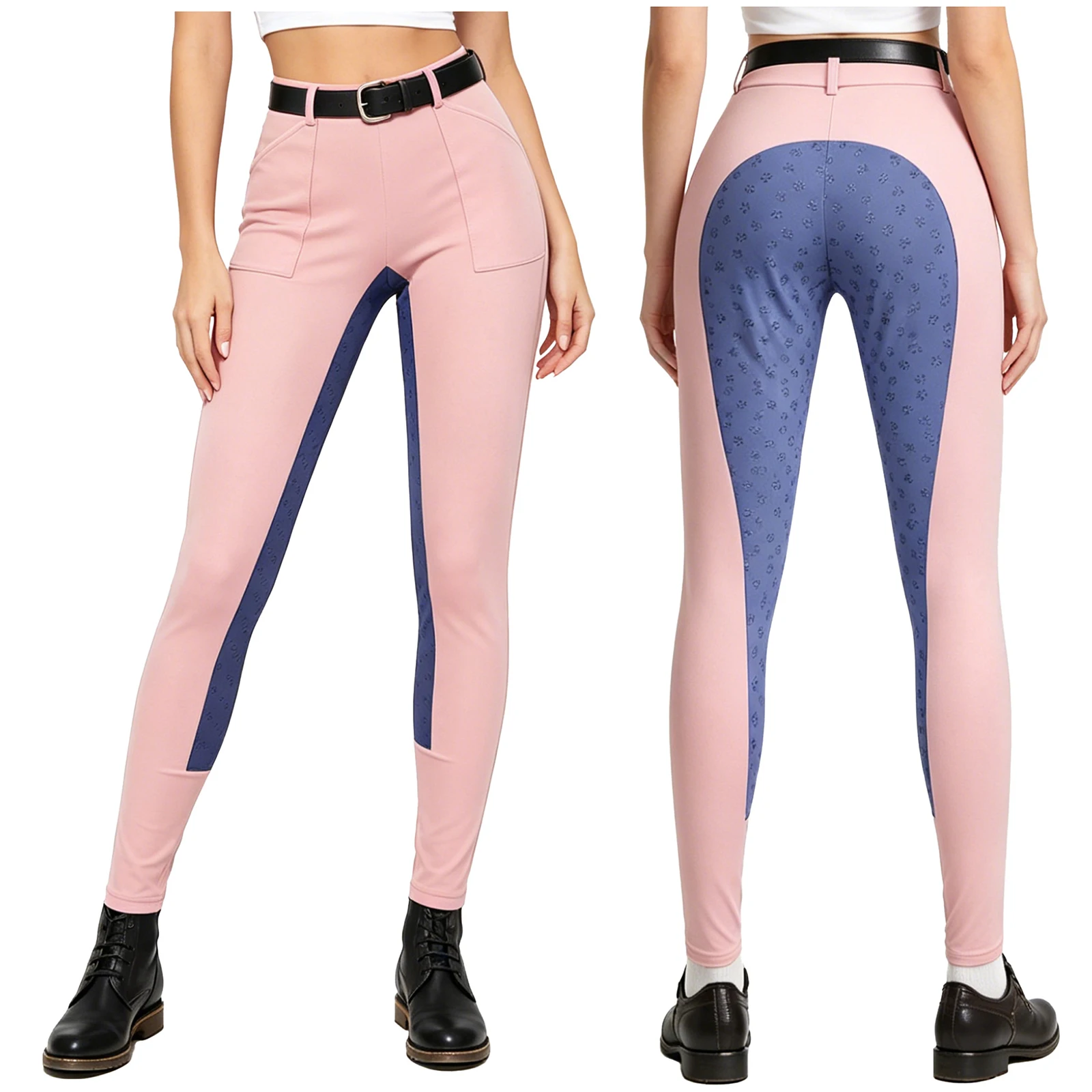 Women Professional Horse Riding Pants Silicone Anti-slip Quick-dry Tight-fitting Cycling Sports Pants for Horse Equestrian Exams