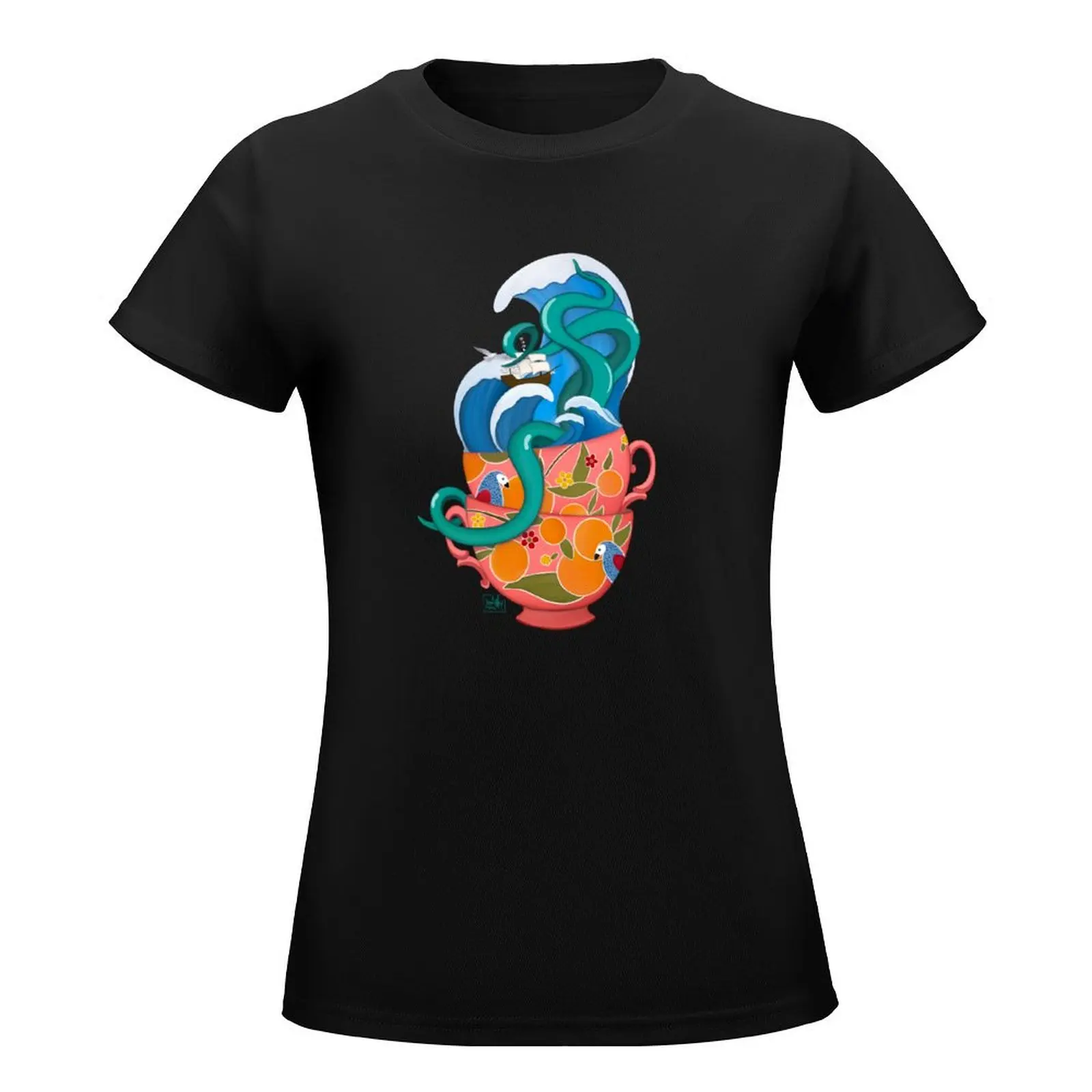 Tempest in Stede's Teacup T-Shirt Short sleeve tee sublime shirts graphic tees woman t shirt