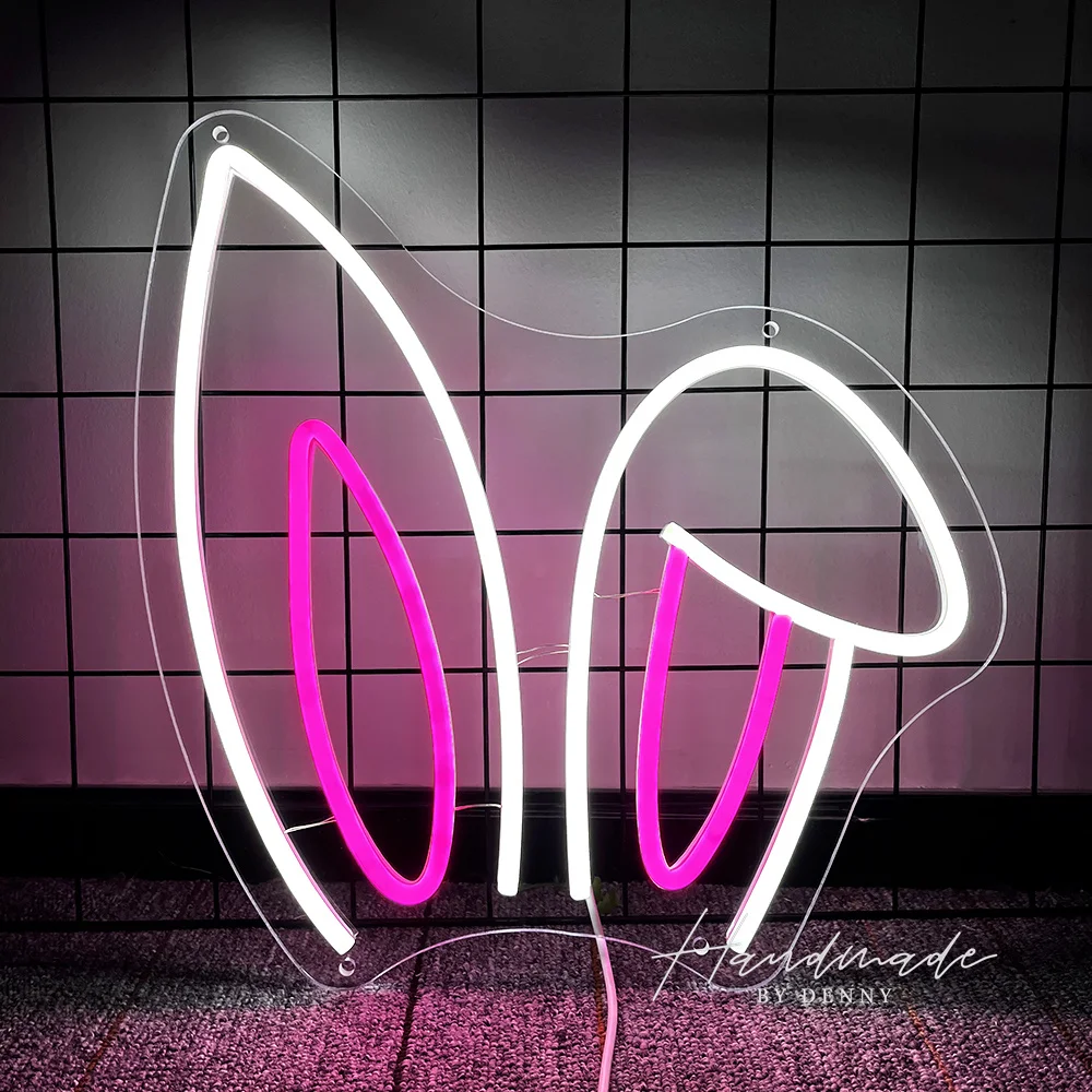 

Easter Rabbit Neon Sign for Wall Decor,LED Art Lights for Kid's Room Decoration,Easter Gifts,Wedding,Birthday Pary,USB Powered