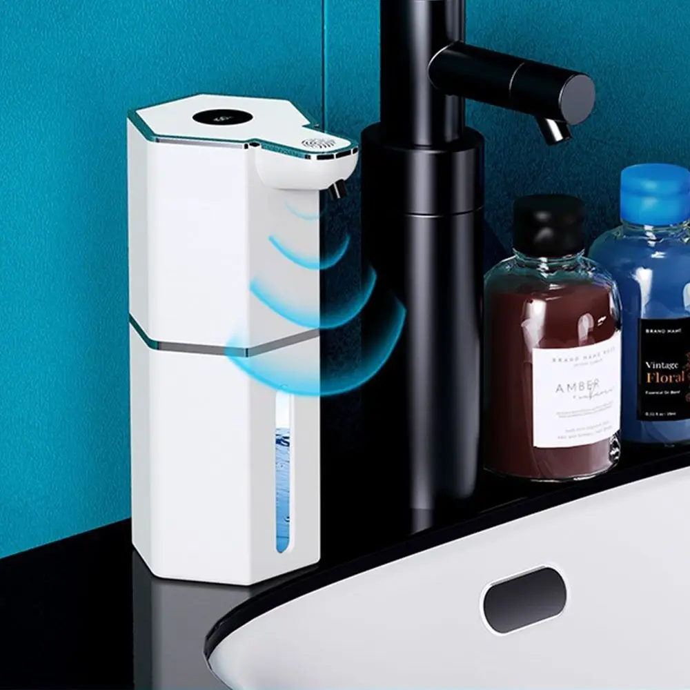 360ML Automatische Inductie Zeepdispenser met USB Oplaadbare Touchless Handwasmachine Dispenser Waterdicht Digitaal display