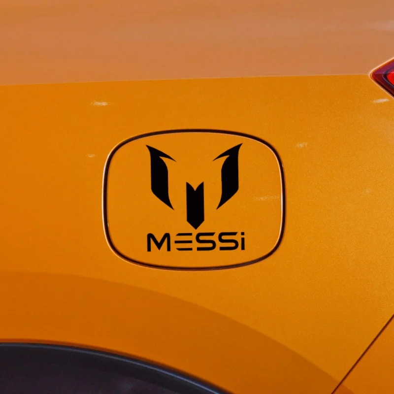 Car Stickers Messi Logo Argentina Football Laser Holographic Reflective Decals For Fuel Tank Cap Window Motorcycles Ipad Laptop