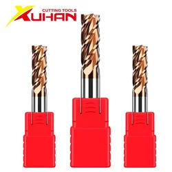 HRC55 Carbide End Mill 1 2 4 5 6 8 10 12Mm 4 Fluiten Frees Legering Coating Wolfraam staal Snijgereedschap Cnc Maching Endmills