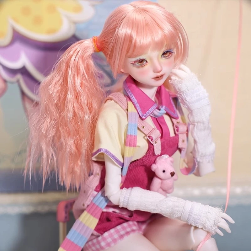정통 4포인트 Bjd 인형 소녀의 4중주 캔디 클라우드 송 봄 여행 활력 소녀 모던 스타일 도파민 라이트 컬러 시리즈
