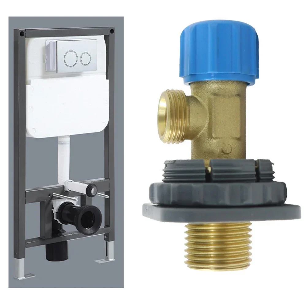 Sophisticated Flushmounted Angled Connection Valves Engineered From Brass Material That Fits Your Existing For Geberit System
