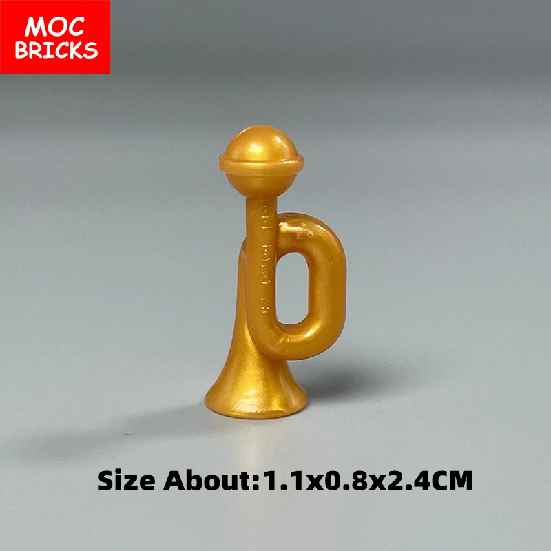 MOC Ziegel Suona Horn Musik Punktzahl Sänger Saxophon Bass Figur Musikinstrumente Pädagogische Bausteine Kinder Mädchen Spielzeug – Detail 5