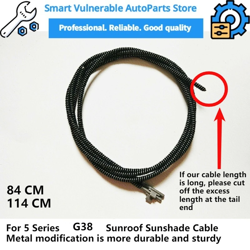 54107468428 Double section panoramic sunroof Sunshade Curtain Cable For BMW 5 Series long wheelbase G38 54107468428
