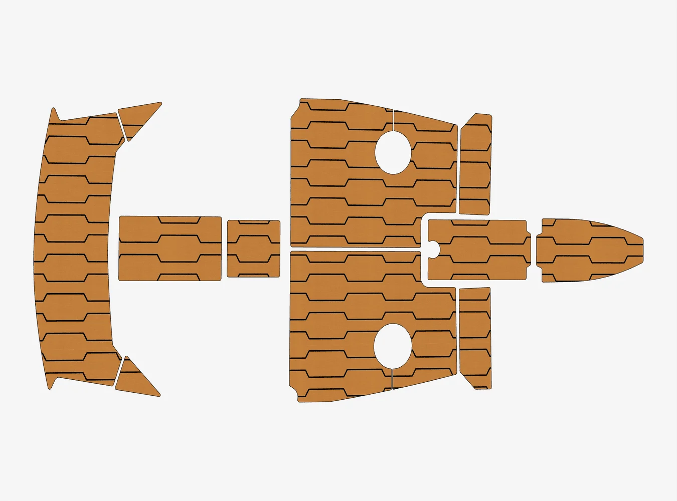 

2011-2016 Regal 2100 1/4 дюйма, 6 мм, пена EVA, нескользящий морской коврик из тикового дерева из ПВХ, морской коврикjah, водный ковер, морской пол