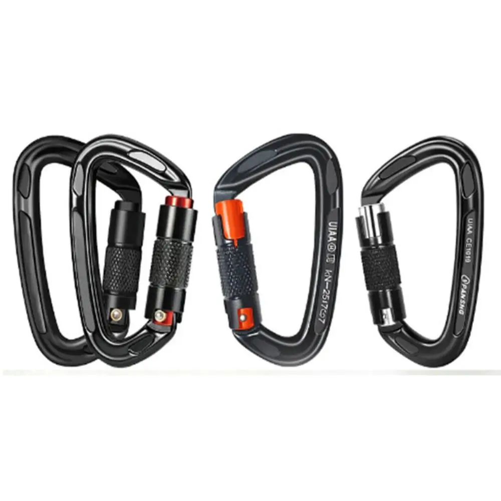 Aluminum 25KN Professional Carabiner High Quality 10 Colors Safety Carabiner Outdoor Ascend Tool Outdoor Tool