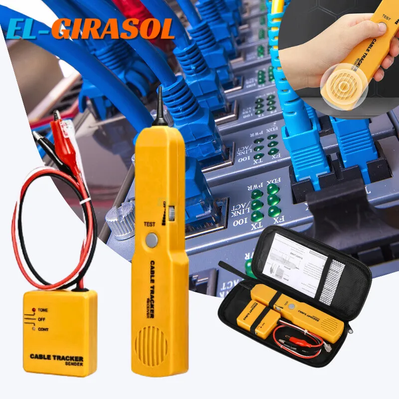 

Handheld Cable Tracker Receiver Tone Cont Diagnose Tone Finder Telephone Wire Cable Tester Inder Detector Telephone Wire Tracker