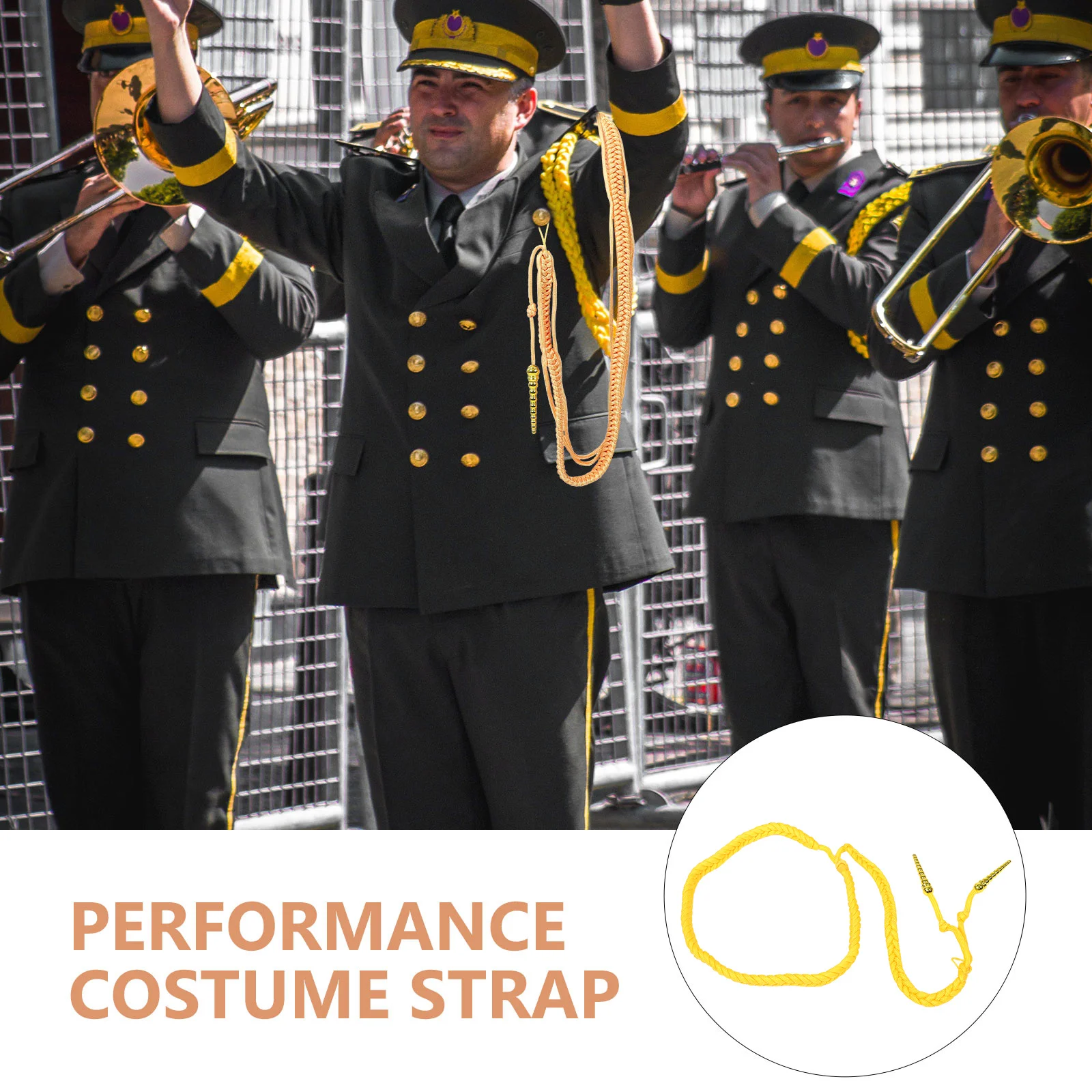 

Shoulder Cord Tassels Chain Decorative Ceremonial Stage Performance Fringed Epaulettes Uniform Costume Accessory Braided Honor