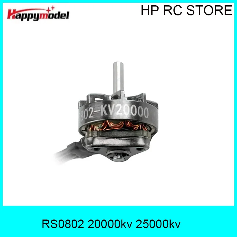 HappyModel RS0802 KV20000 KV25000 1S Brushless Motor CW CCW For FPV Freestyle Mobula7 Mobula7 HD 1S Tinywhoop Drones